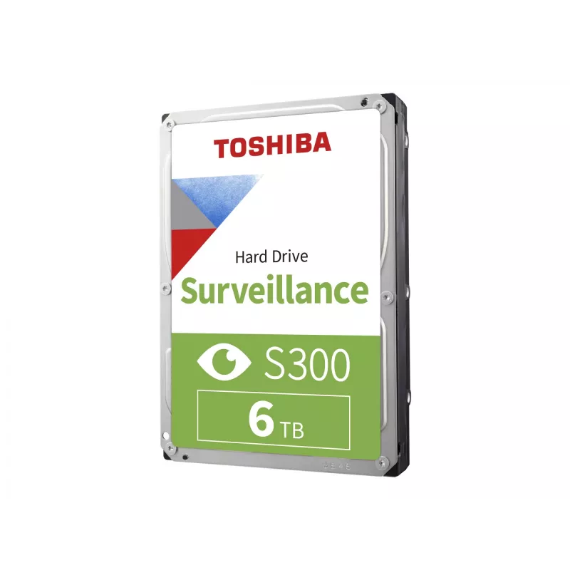 Toshiba S300 Surveillance 3.5 Internal Hard Drive SATA 6GB/s - 6TB, 5400RPM