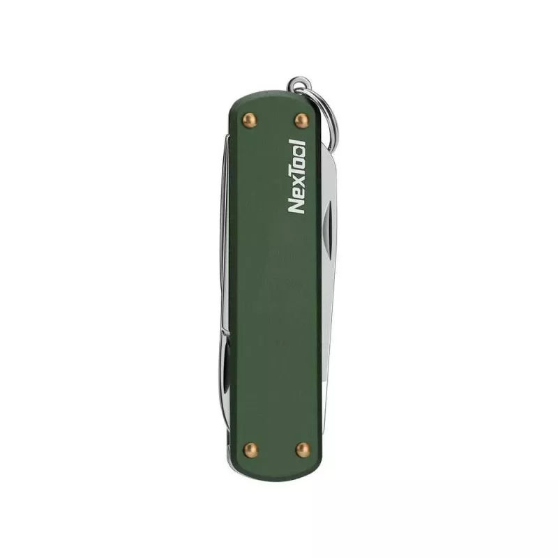 Daugiafunkcis peilis Nextool NE0143 — kompaktiškas sulankstomas daugiafunkcis įrankis su replėmis, peiliukais, atsuktuvu, žalias, nerūdijantis plienas, 64,5×152 mm, 29 g