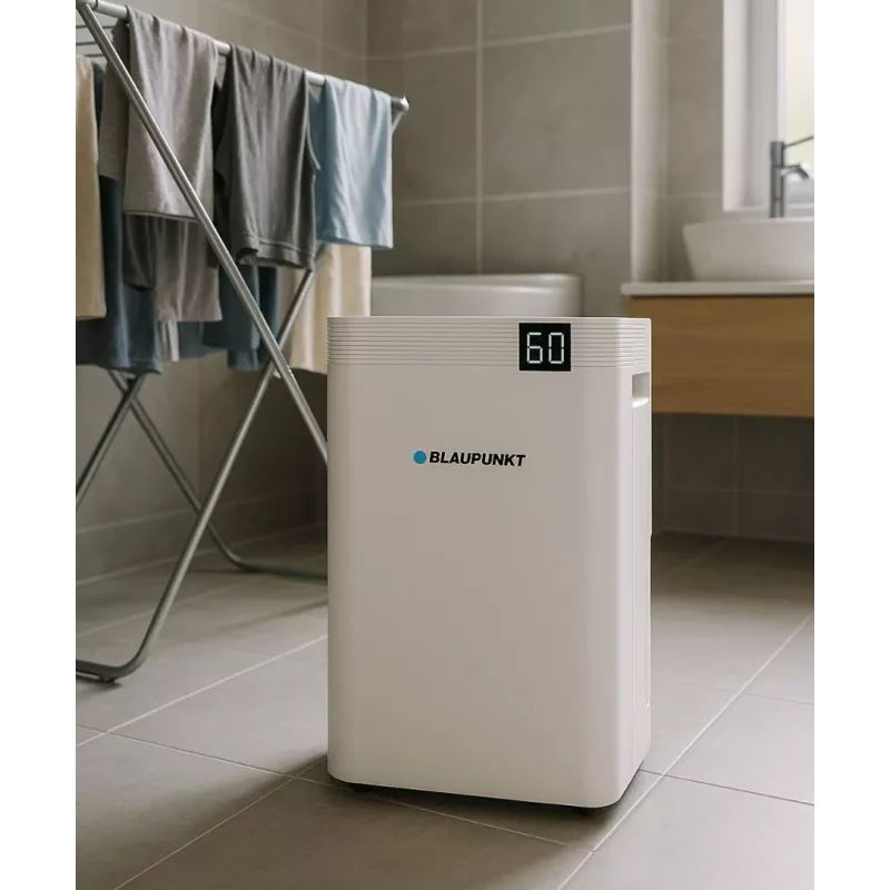 Drėkintuvas BLAUPUNKT ADH801 — 20 l per parą (maks. 36 l/24 val.), 4,2 l talpos bakelis, 600 W, R290, LED ekranas