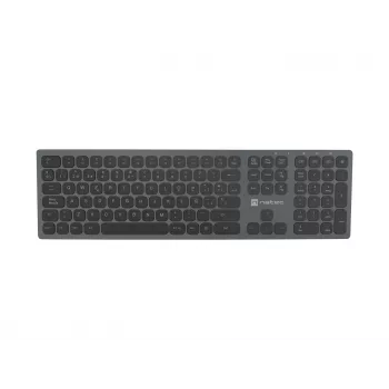 NATEC NKL-1830 klaviatūra universali RF belaidė Bluetooth QWERTY ispaniška juoda pilka