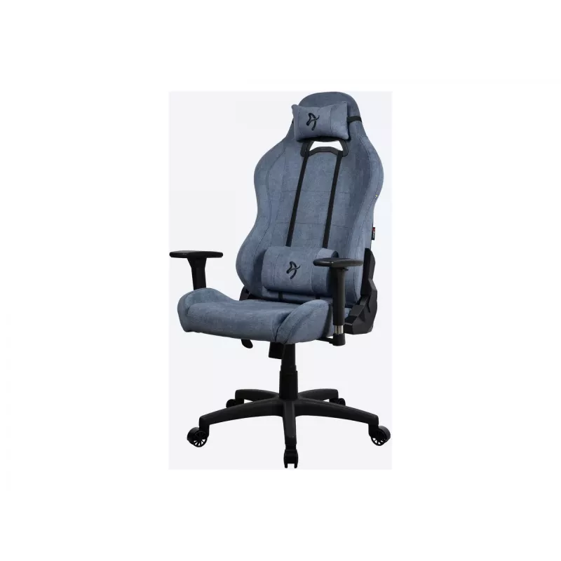 Žaidimų kėdė Arozzi Torretta SoftFabric Blue — ergonomiškas dizainas, reguliuojamas aukštis ir porankiai