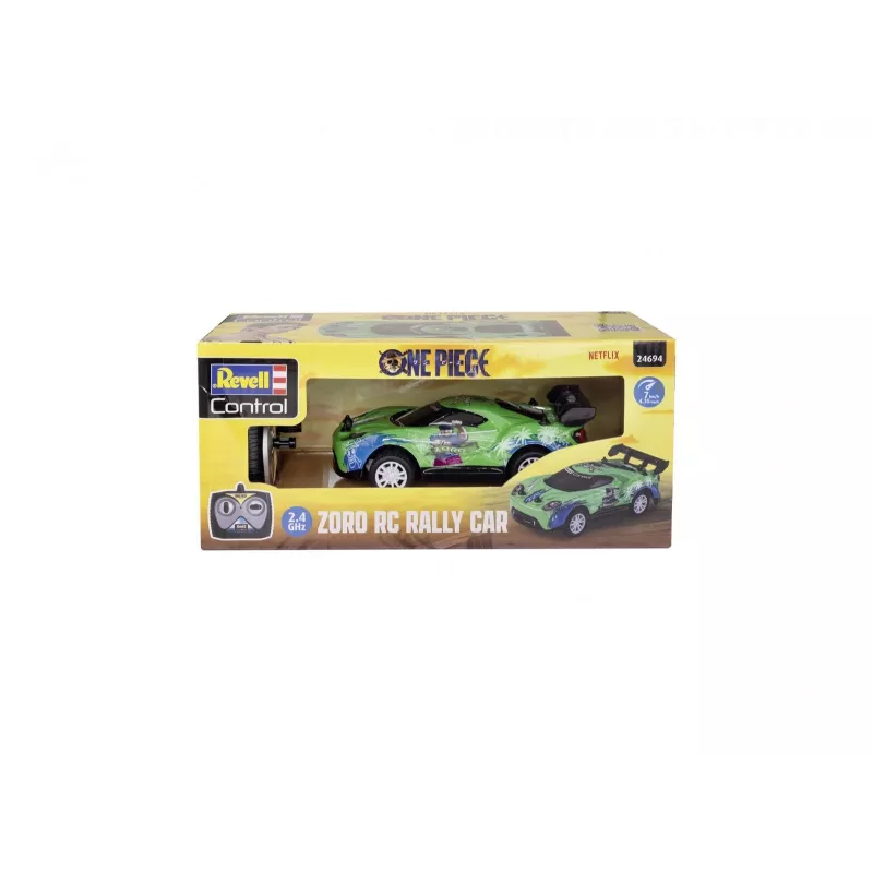 RC rally automobilis REVELL One Piece Zoro — nuotolinio valdymo modelis, kolekcinis teminis dizainas