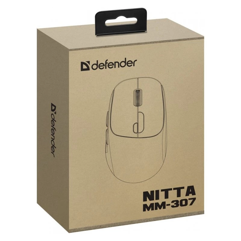 Pelė Defender NITTA MM-307 RF+BT OPTIC 1600dpi 6P WHITE