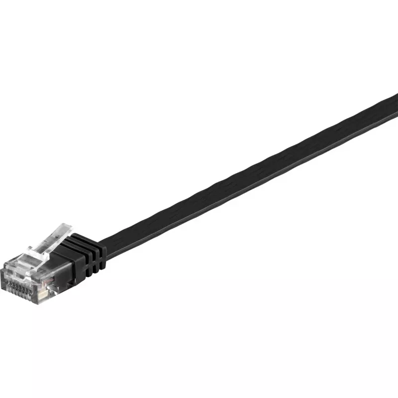 Goobay 95386 eterneto komutacinis kabelis, juodas