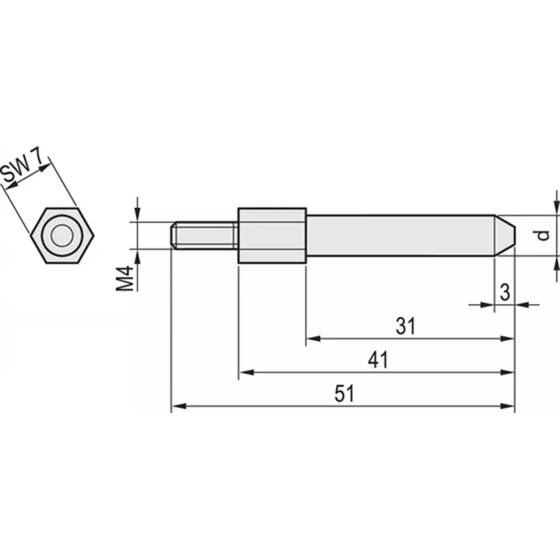 SCHROFF 60895018 kodavimo kaiščiai 20 vnt. (60895018)