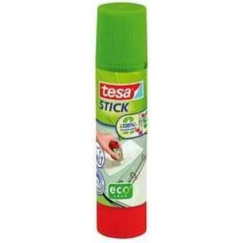 tesa ecoLogo klijų lazdelė, turinys: 40 g, be tirpiklių, 100 % perdirbto plastiko, 65 % biologiškai pagrįstų medžiagų (57028-00200-03)