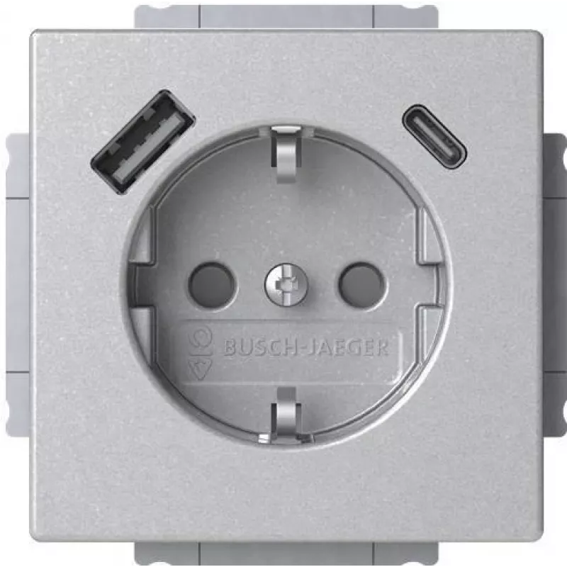 Busch-Jaeger SCHUKO kištukinis lizdas SB-A+C 20 EUCB2USBAC-83 (2CKA002011A6304)