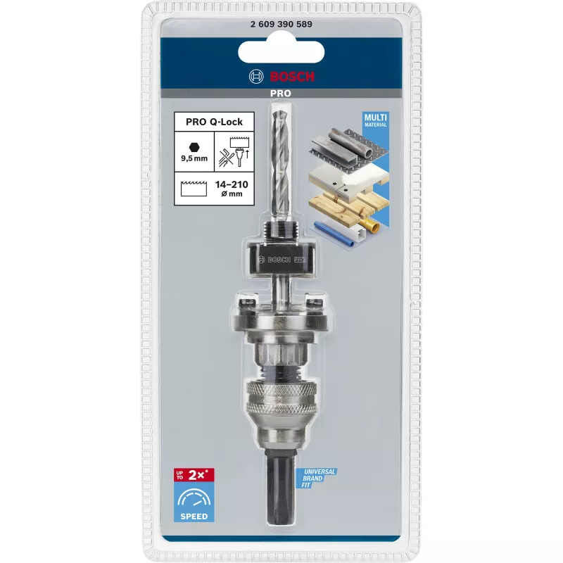 Adapteriai šešiakampis lizdas Bosch Q-Lock 2609390589