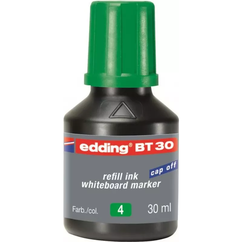 Markerio rašalo papildymas Edding BT 30 Žalias 30 ml, 1 vnt., rašalo papildymas plačiagaliams markeriams