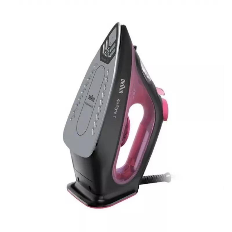 Braun TexStyle 1 sausas ir garinis lygintuvas Keraminis padas 2000 W Juoda, Violetinė