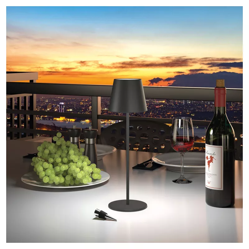 LED Stalinė lempa RealPower TableLight 360 3W juoda IP44