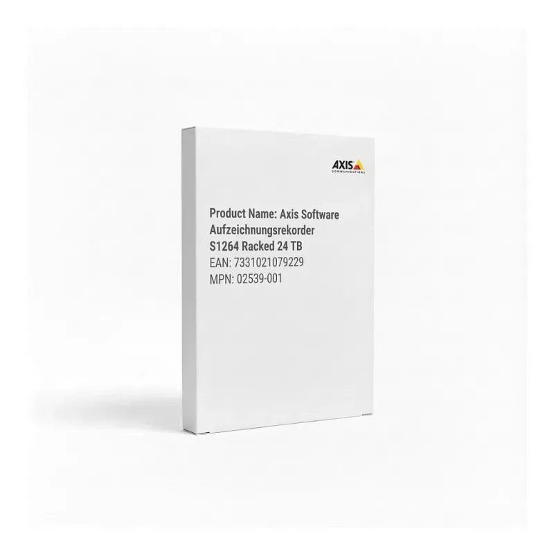 Tinklo vaizdo registratorius AXIS 02539-001, Windows 10 IoT Core, RAID 0/1/5/6/10, 100–240 V, 721,6×482×87 mm, Pilka