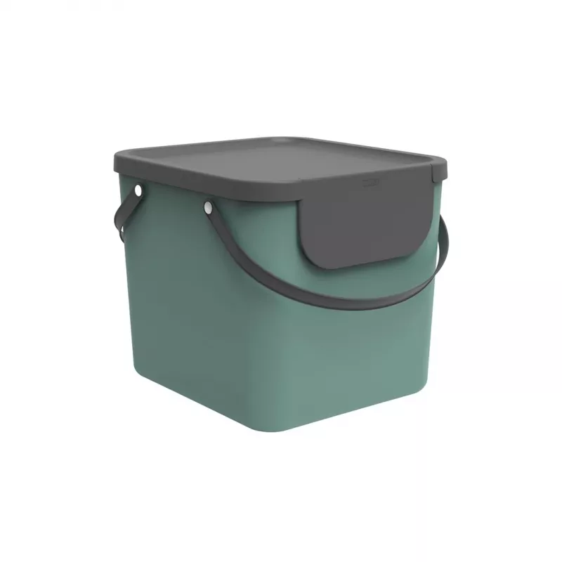 Atliekų talpykla rotho Albula 40 L stačiakampė plastikinė, žalia, 40 L, 400×358×340 mm
