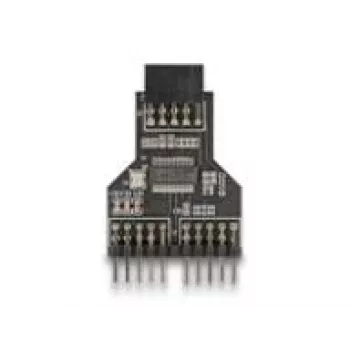 DeLOCK 60045 kabelio lyties keitiklis 9 kontaktų USB 2.0 2 x 9 kontaktų antraštė Juoda