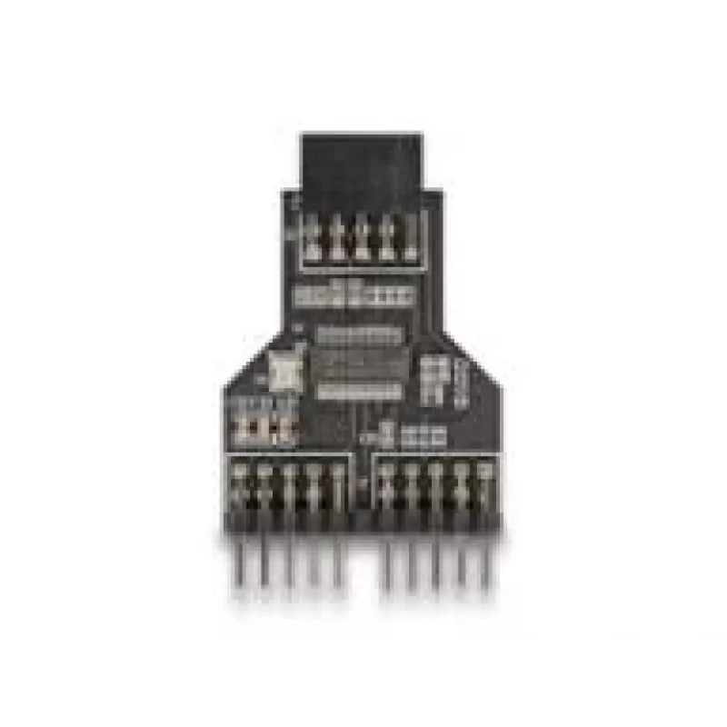 DeLOCK 60045 kabelio lyties keitiklis 9 kontaktų USB 2.0 2 x 9 kontaktų antraštė Juoda