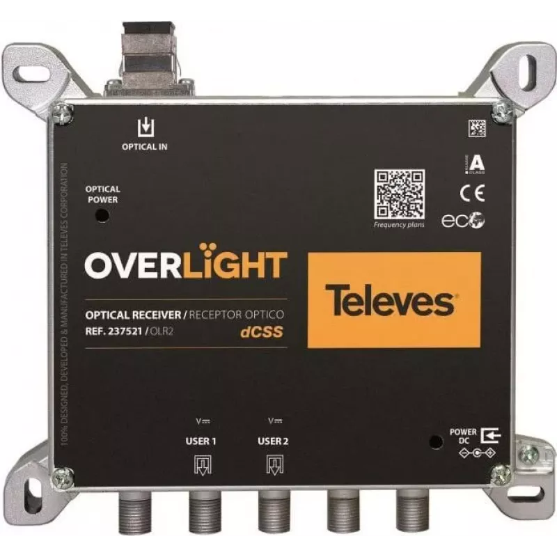 Optinis grįžtamasis keitiklis Televes OLR2 TWIN 2xDCSS 2xLegacy