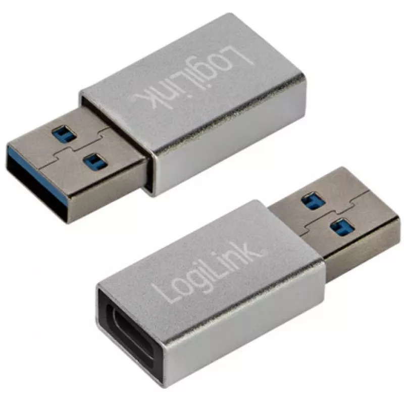 LogiLink AU0056 USB 3.2 Gen 1 adapteris USB Type-C lizdas, sidabrinis