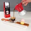 Moka puodas Bialetti Moka Induction 0,1 L Raudona Sidabrinė