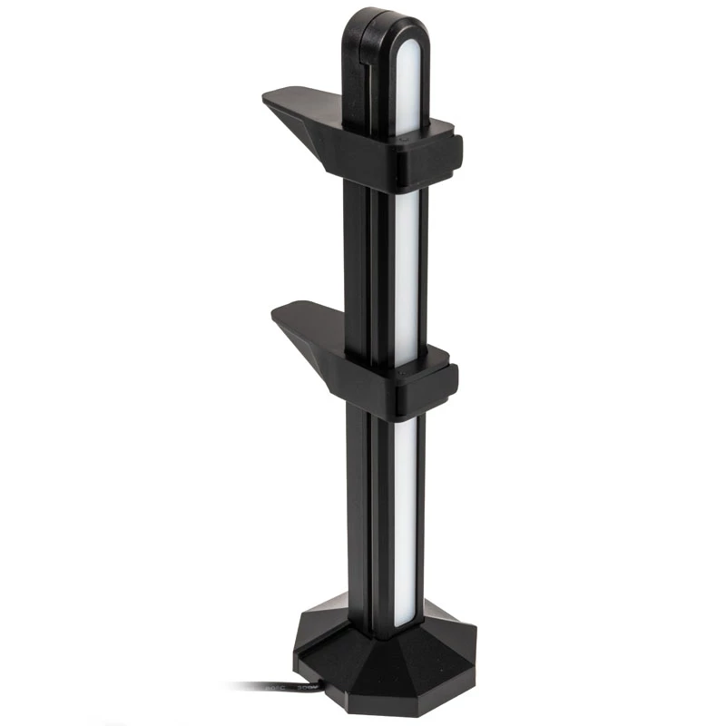GPU atraminis laikiklis Lamptron GPU Halter ARGB — juodas