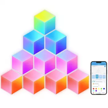 LED išmanioji panelė Govee B6066 Hexa Pro RGBIC Bluetooth Wi‑Fi 10 vnt.