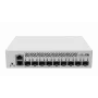 Valdomas L3 tinklo komutatorius MikroTik CRS310-1G-5S-4S+IN — 1U, 1x Gigabit, 5x SFP, 4x SFP+, 10G, DC/PoE 18–57V, 20W maks.