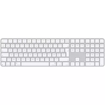 APPLE Magic Keyboard su Touch ID ir skaitmenine klaviatūra, skirta Mac modeliams su Apple siliciu - prancūziškas išdėstymas, balti klavišai