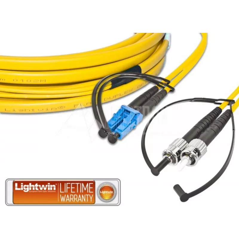 Lightwin LDP-09 LC-ST 1.0 FD šviesolaidinis kabelis 1 m OS2 geltonas (LDP-09 LC-ST 1.0 FD)