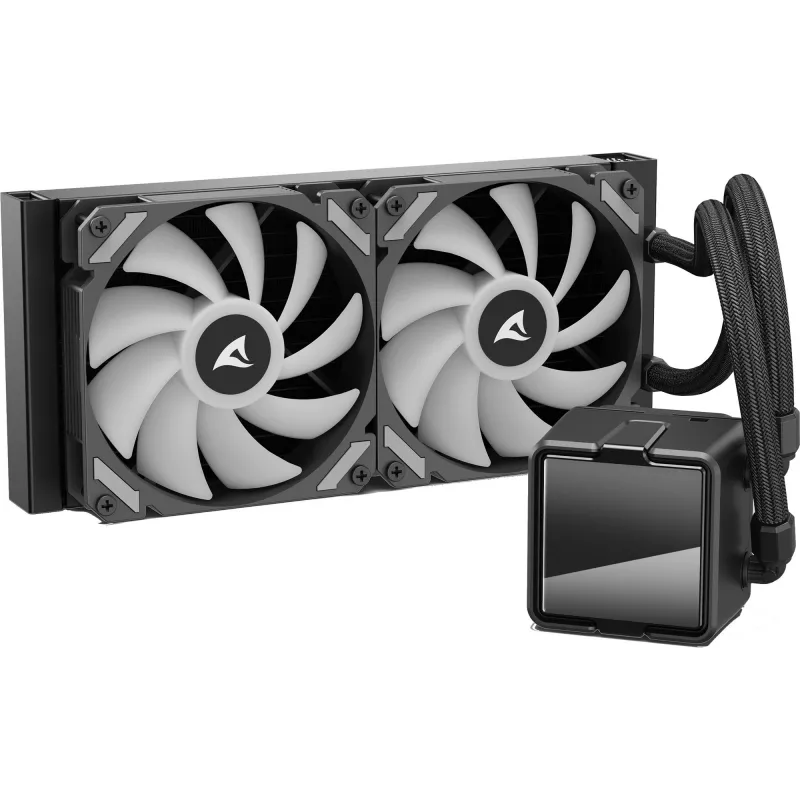 CPU vandens aušintuvas Sharkoon S50 ARGB, juodas