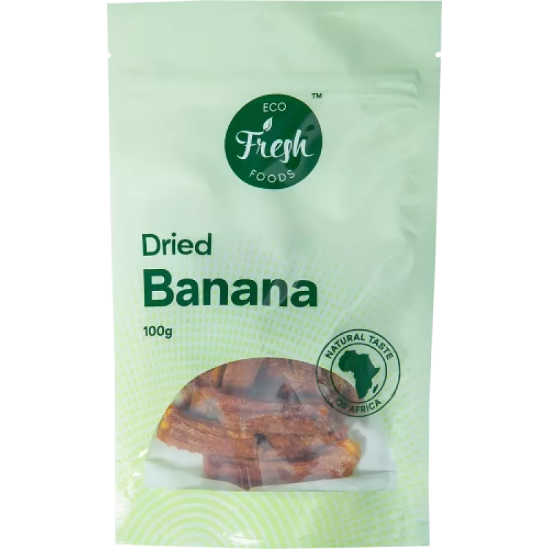 Eco fresh foods Džiovinti bananai 100 g