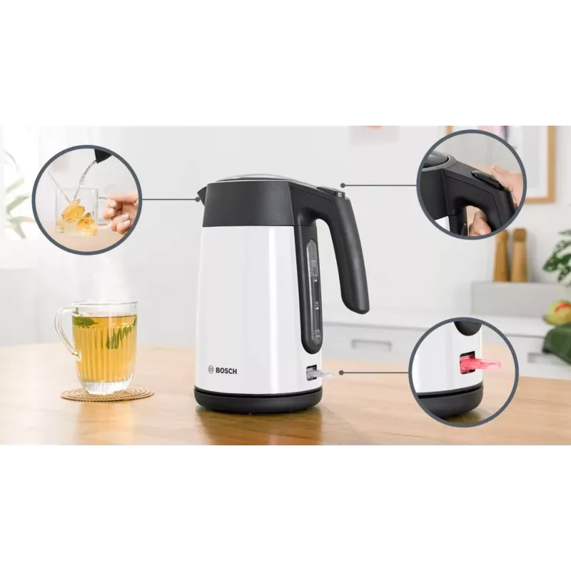 Bosch TWK7L461 elektrinis virdulys 1,7 l 2400 W balta