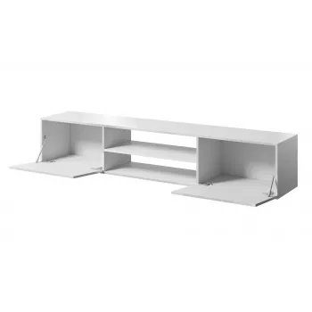 TV spintelė cama meble SLIDE 200K, 200 x 40 x 37 cm, blizgi balta, medžio drožlių plokštės viršus
