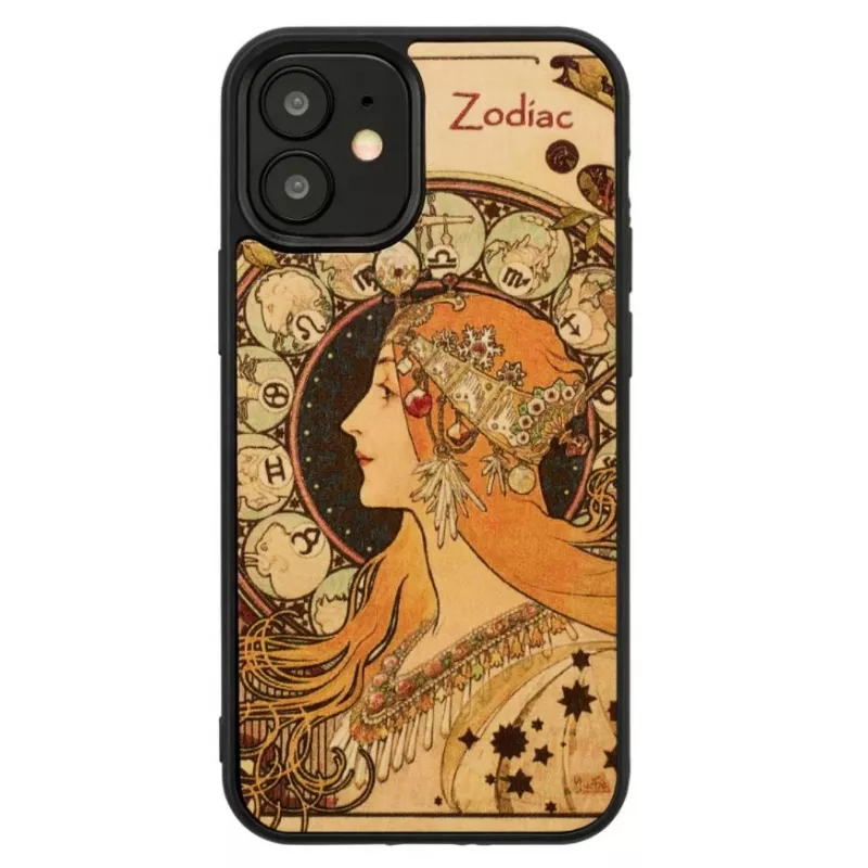 Telefono dėklas Man and Wood, skirtas iPhone 12 mini — Zodiac serija, juodas