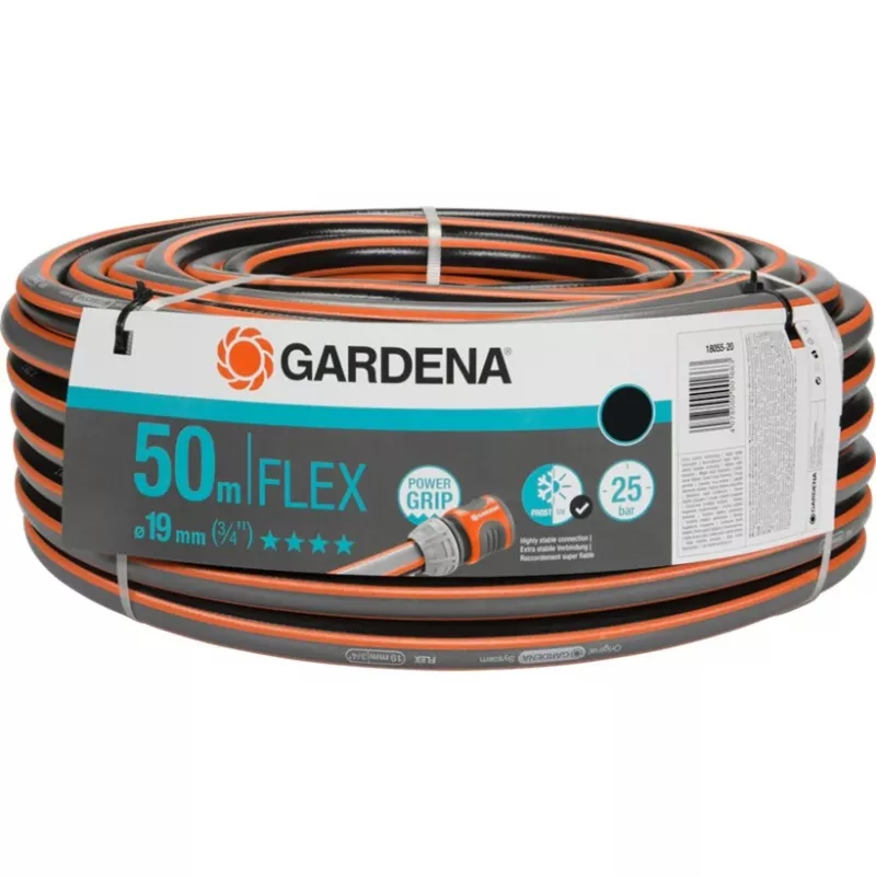 GARDENA sodo žarna Comfort Flex Power Grip 50m 19 mm (3/4) be sistemos dalių (18055-20)