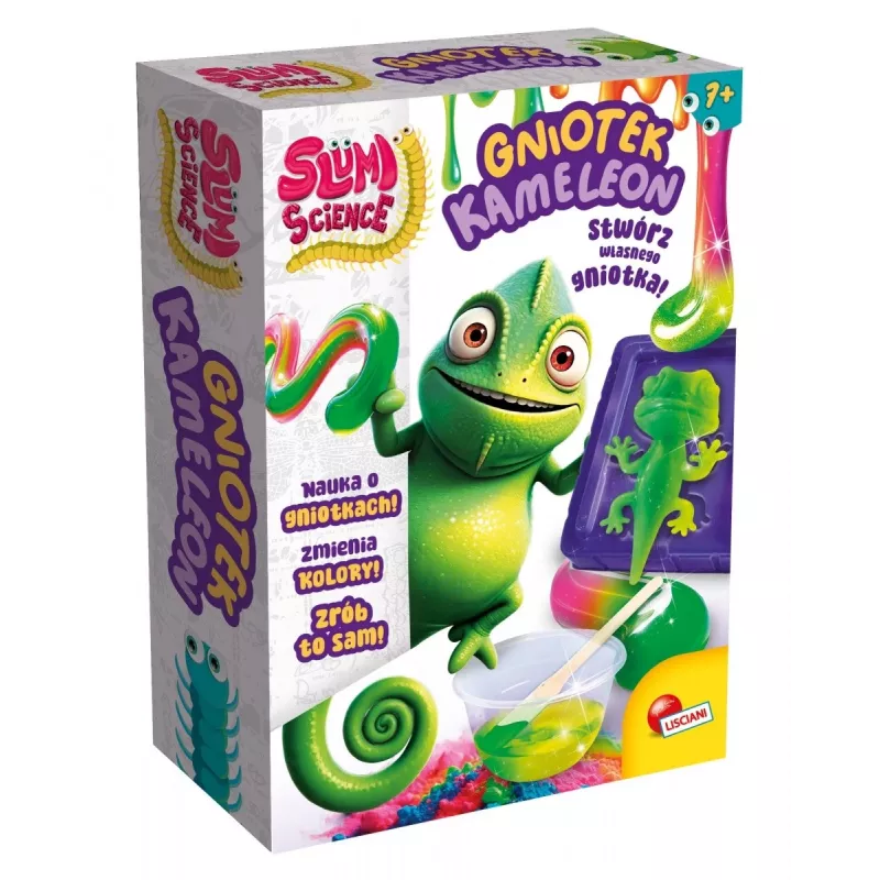 Edukacinis spaustuvas Liscianigiochi Slumi Science Chameleon 304-PL110971 — praktinis mokslo žaislas
