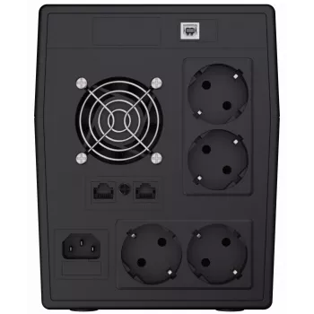 Nepertraukiamo maitinimo šaltinis Green Cell UPS05 — linijinės interaktyvus 2 kVA / 1200 W, 5x F tipo lizdai, LCD, USB, RJ-45