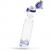 vandens butelis Total Clear One MyPlanet Blue 0,75 L permatomas / tamsiai mėlynas, vienos rankos uždarymas ONE