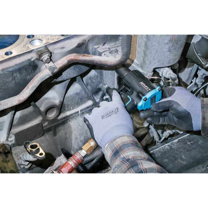 Smūginis veržliasukis HAZET 9012M-1 1/2 colio 8800 RPM juoda, mėlyna