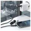 USB laidas RealPower MagneticCharge3 1m USB A juoda mėlyna raudona