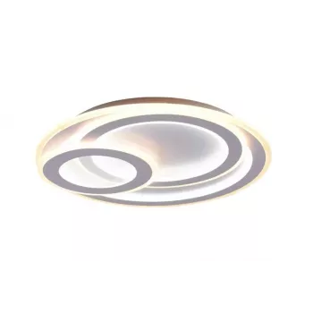 Lubinis LED šviestuvas TRIO MITA 51 cm matinė balta, integruotas LED, apvalus, montuojamas prie lubų