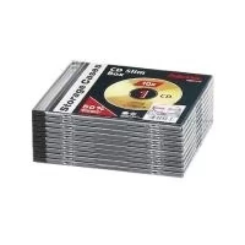 Hama plonas CD dėklas (10 vnt. pakuotė), 1 diskas, permatomas