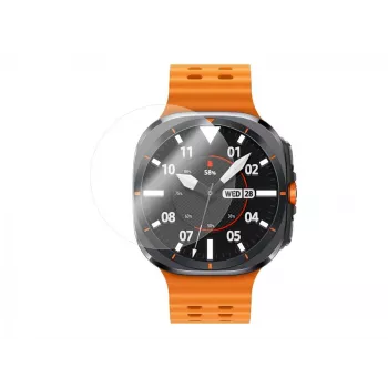 Grūdinto stiklo ekrano apsauga FIXED, skirta Samsung Galaxy Watch Ultra — skaidri, 2 vnt.