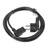 Maitinimo laidas LANBERG CA-C13C-12CC-0018-BK, 2 m, C13 lizdas prie CEE7/7, juodas, kampuotas C13