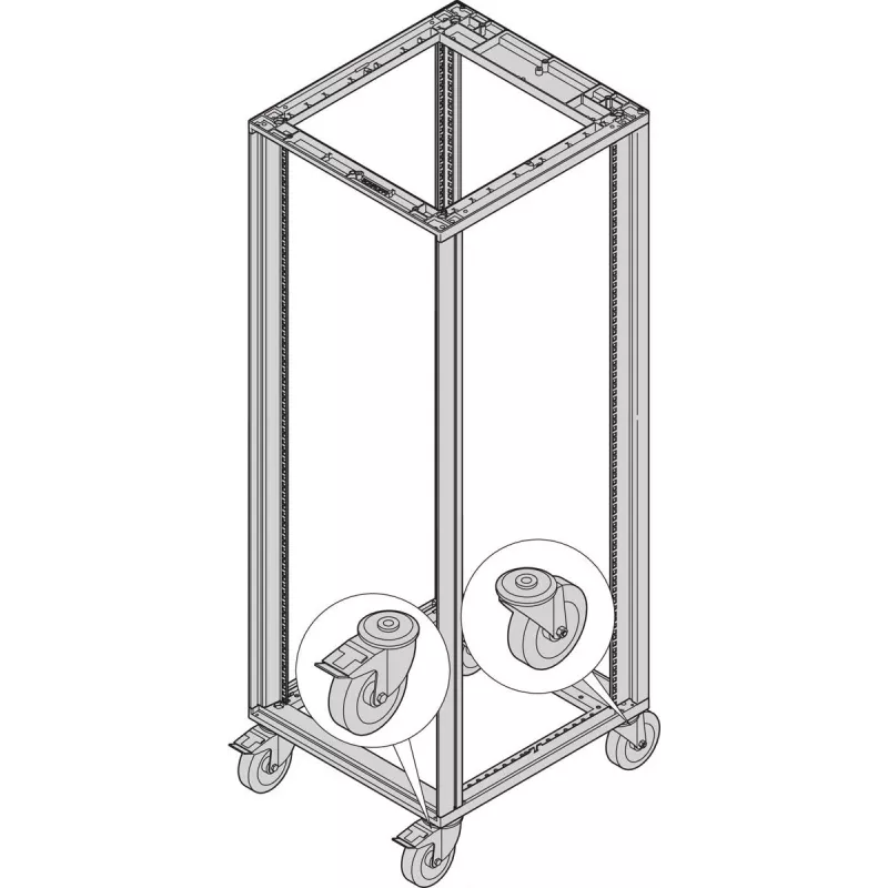 SCHROFF Lenkrollen - LENKROLLEN SET 400KG 125D 4X (27230069)