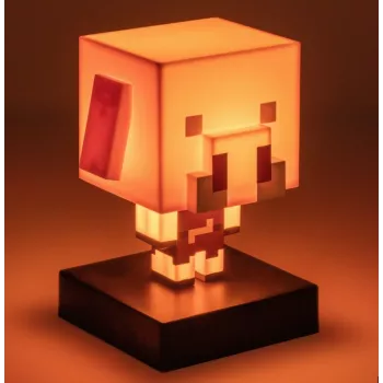 Stalinė lempa Paladone Icon Light PP14431MCF Piglin LED, dekoratyvus žaidimų tematikos dizainas