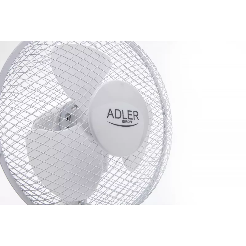Adler | AD 7302 | Stalinis ventiliatorius | Baltas | Skersmuo 23 cm | Greičių skaičius 2 | Osciliacija | 60 W | Nėra