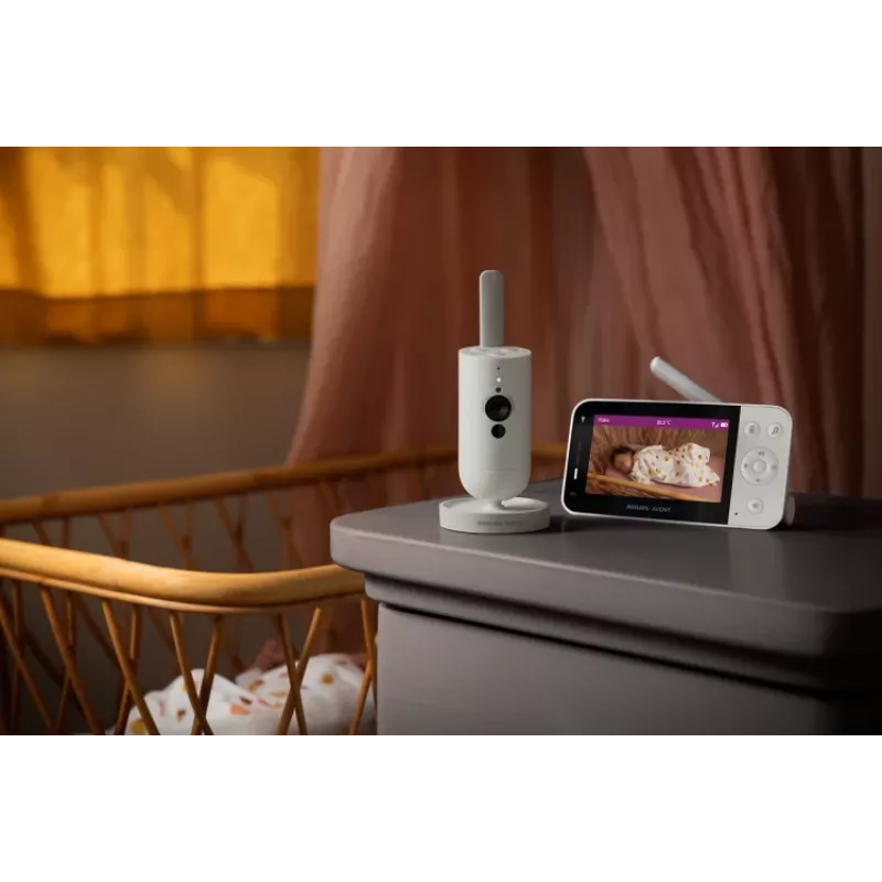 Philips AVENT SCD953/26 vaizdo kūdikio stebėjimo monitorius 400 m Wi-Fi Pilka, Balta