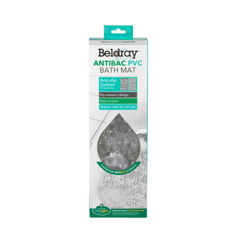 Vonios kilimėlis Beldray LA032678UFFEU7 Antibac PVC, antibakterinis PVC vonios kilimėlis