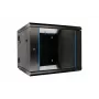 Extralink Rackmount cabinet 6U 600x600 AZH Juoda wall mounted, swing type