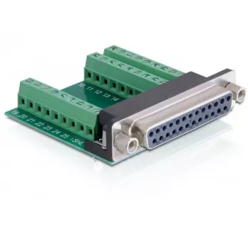 jungčių adapteris DeLOCK 65317 25p 27p juoda žalia sidabrinė