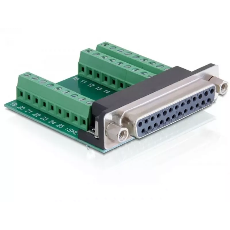 jungčių adapteris DeLOCK 65317 25p 27p juoda žalia sidabrinė